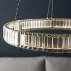 102255 1 Light LED Pendant Chrome Plate & Clear Crystal