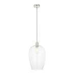 102678 1 Light Pendant Bright Nickel Plate & Clear Glass