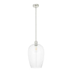 102678 1 Light Pendant Bright Nickel Plate & Clear Glass
