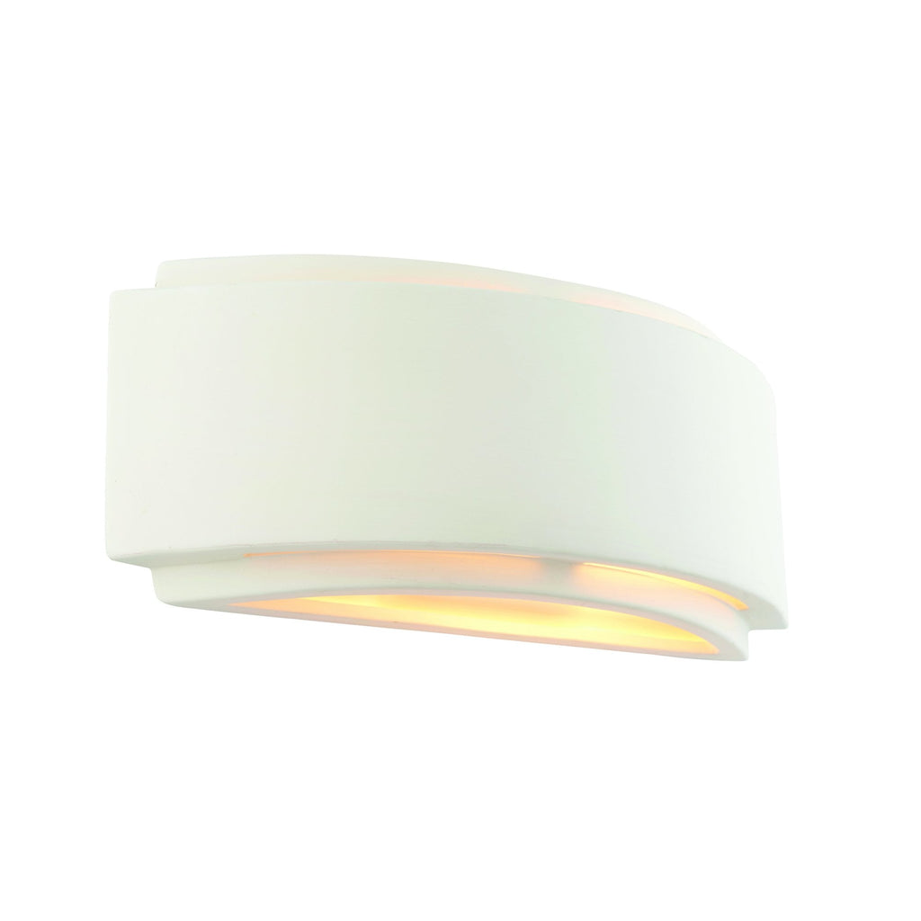 76570 Gianna 1 Light Wall Light Unglazed Ceramic