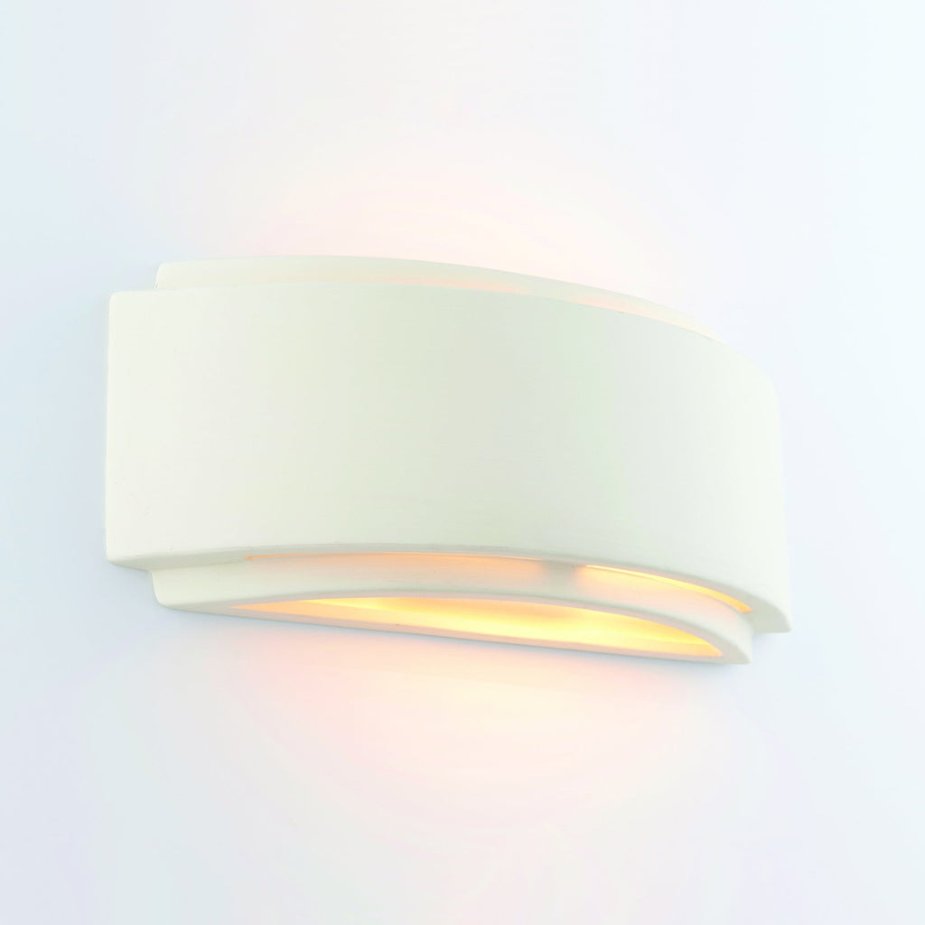 76570 Gianna 1 Light Wall Light Unglazed Ceramic