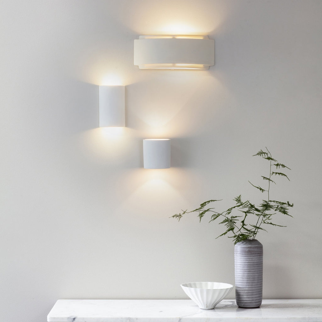 76570 Gianna 1 Light Wall Light Unglazed Ceramic