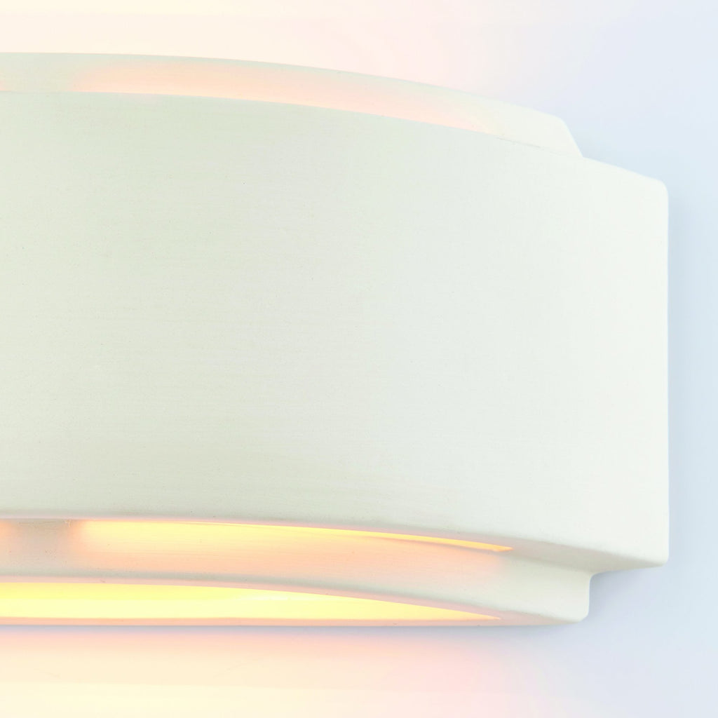 76570 Gianna 1 Light Wall Light Unglazed Ceramic