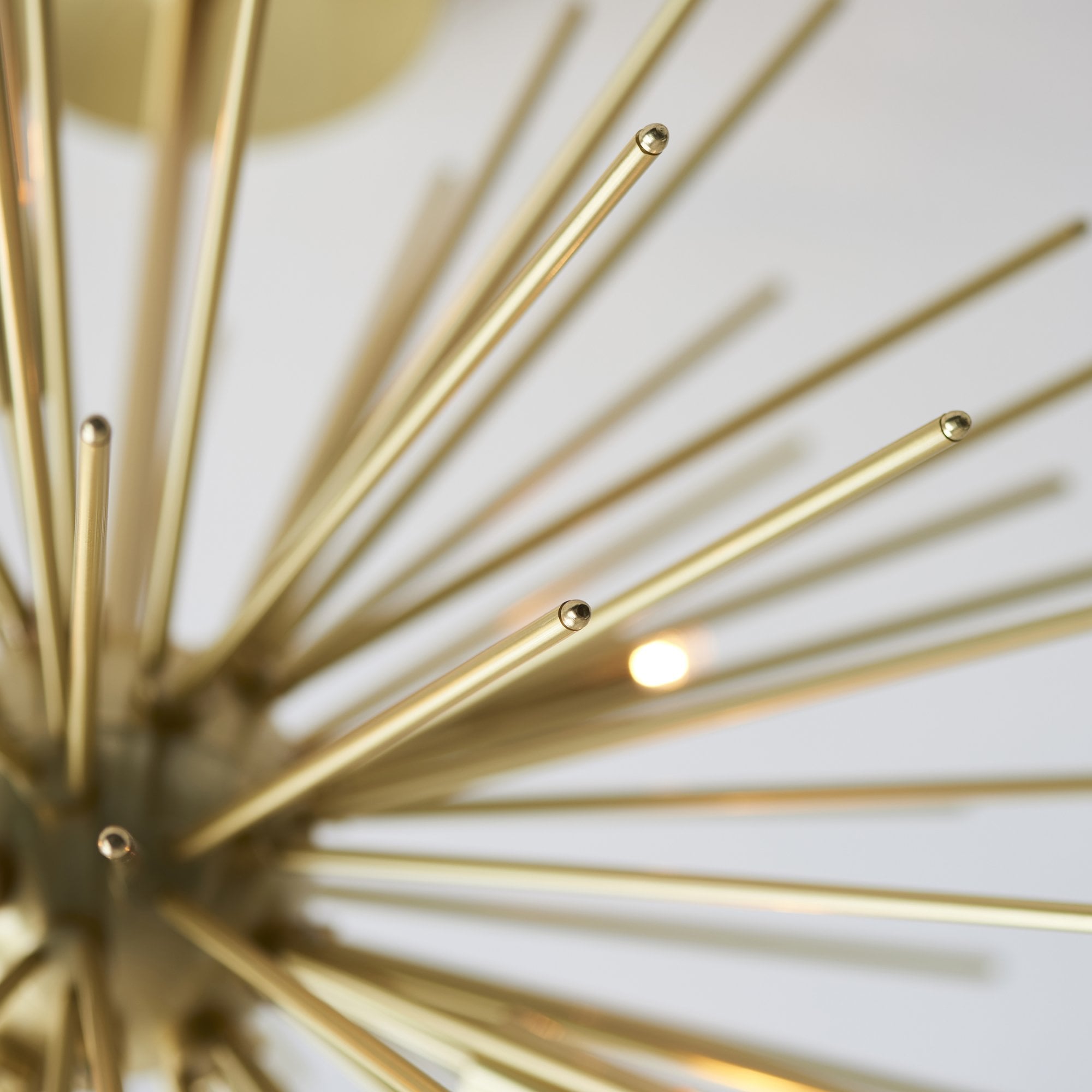 98126 Orta 6 Light Semi Flush Ceiling Light Satin Brass Plate