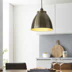 98744 Franklin 1 Light Pendant Antique Brass Plate