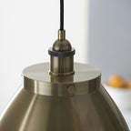 98744 Franklin 1 Light Pendant Antique Brass Plate