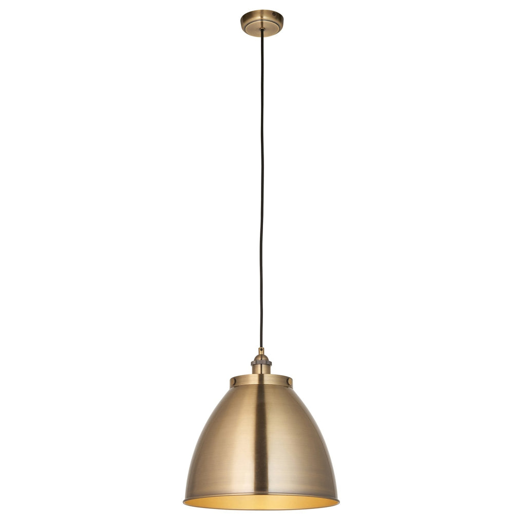 98744 Franklin 1 Light Pendant Antique Brass Plate