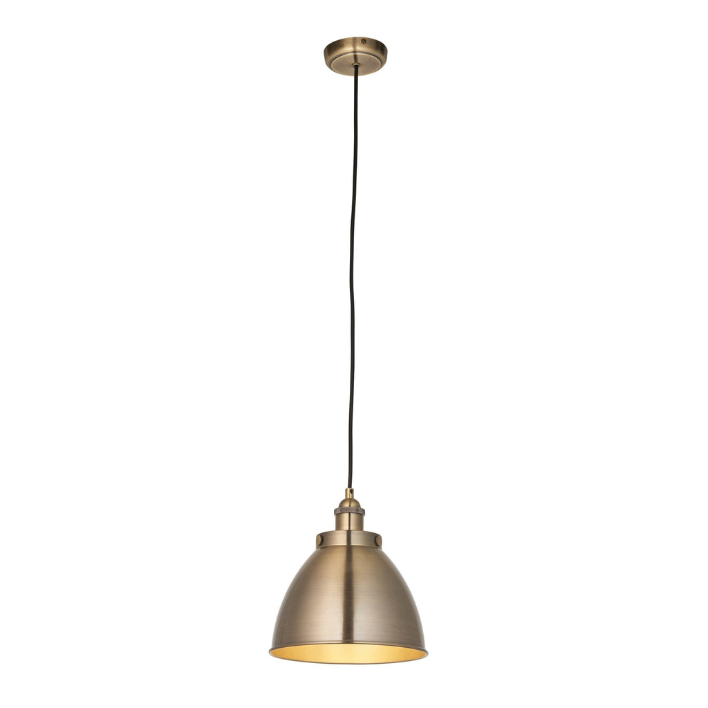 98745 Franklin 1 Light Pendant Antique Brass Plate