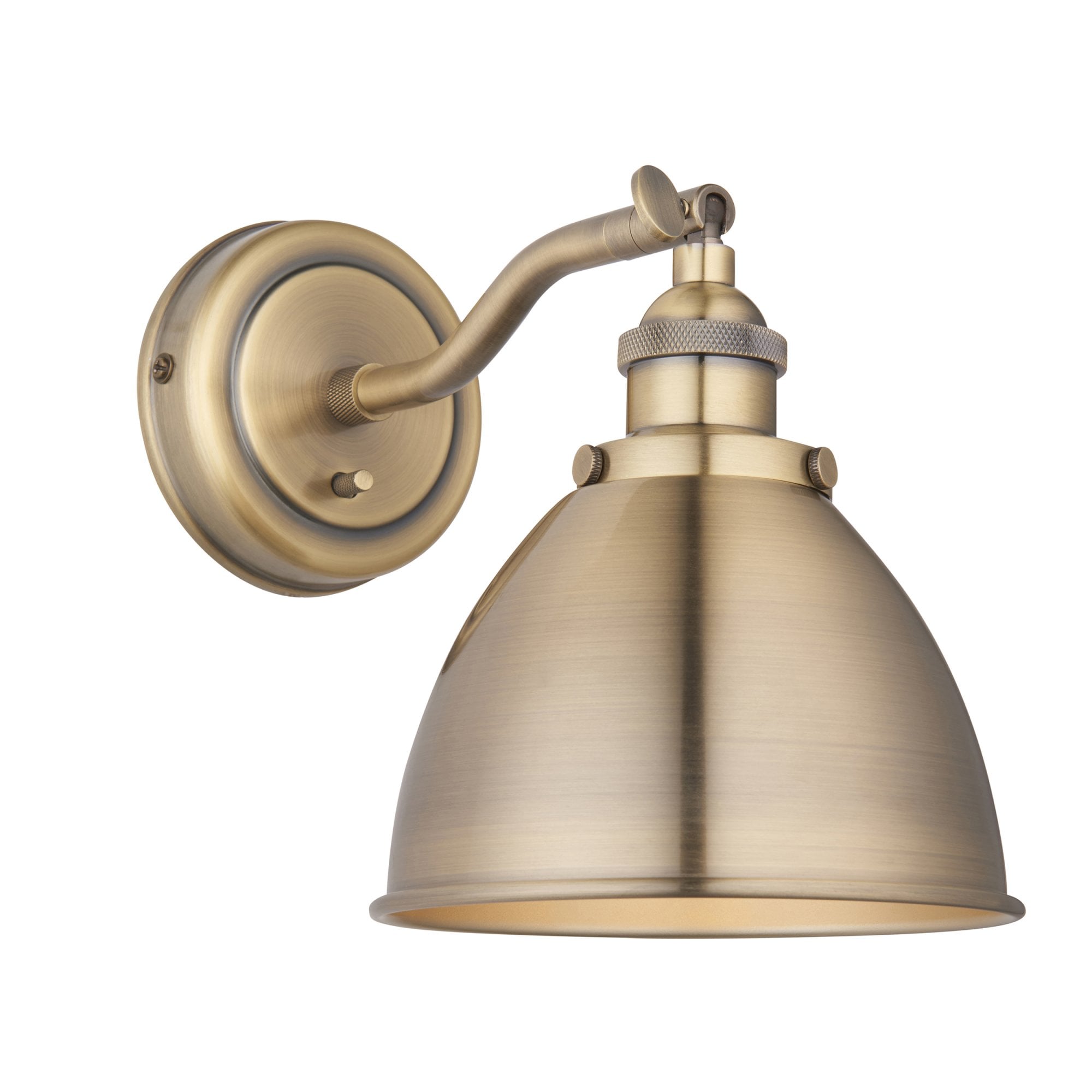 98746 Franklin 1 Light Wall Light Antique Brass Plate (S)