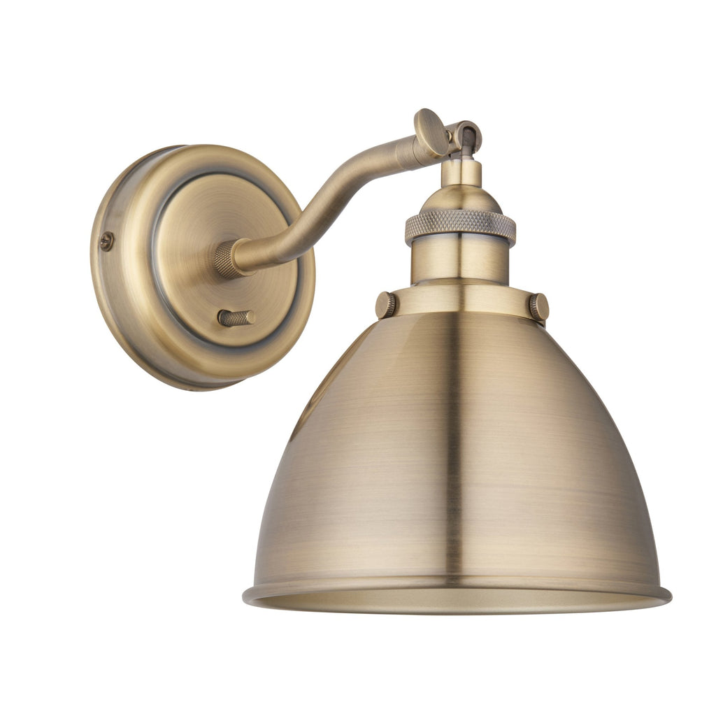 98746 Franklin 1 Light Wall Light Antique Brass Plate (S)