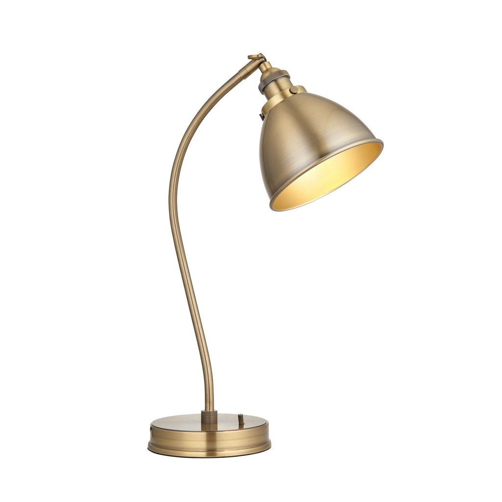 98747 Franklin 1 Light Table Lamp Antique Brass Plate