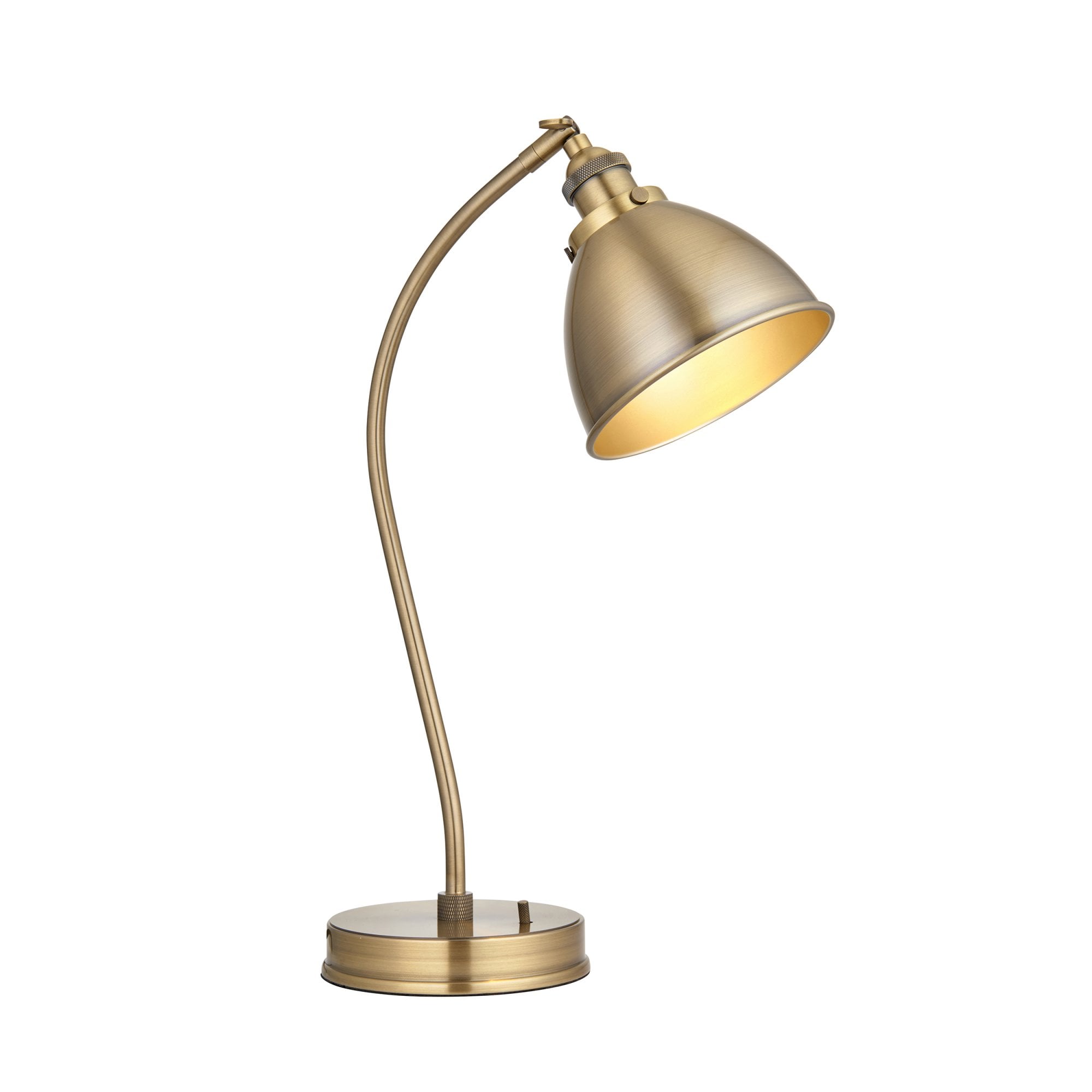 98747 Franklin 1 Light Table Lamp Antique Brass Plate