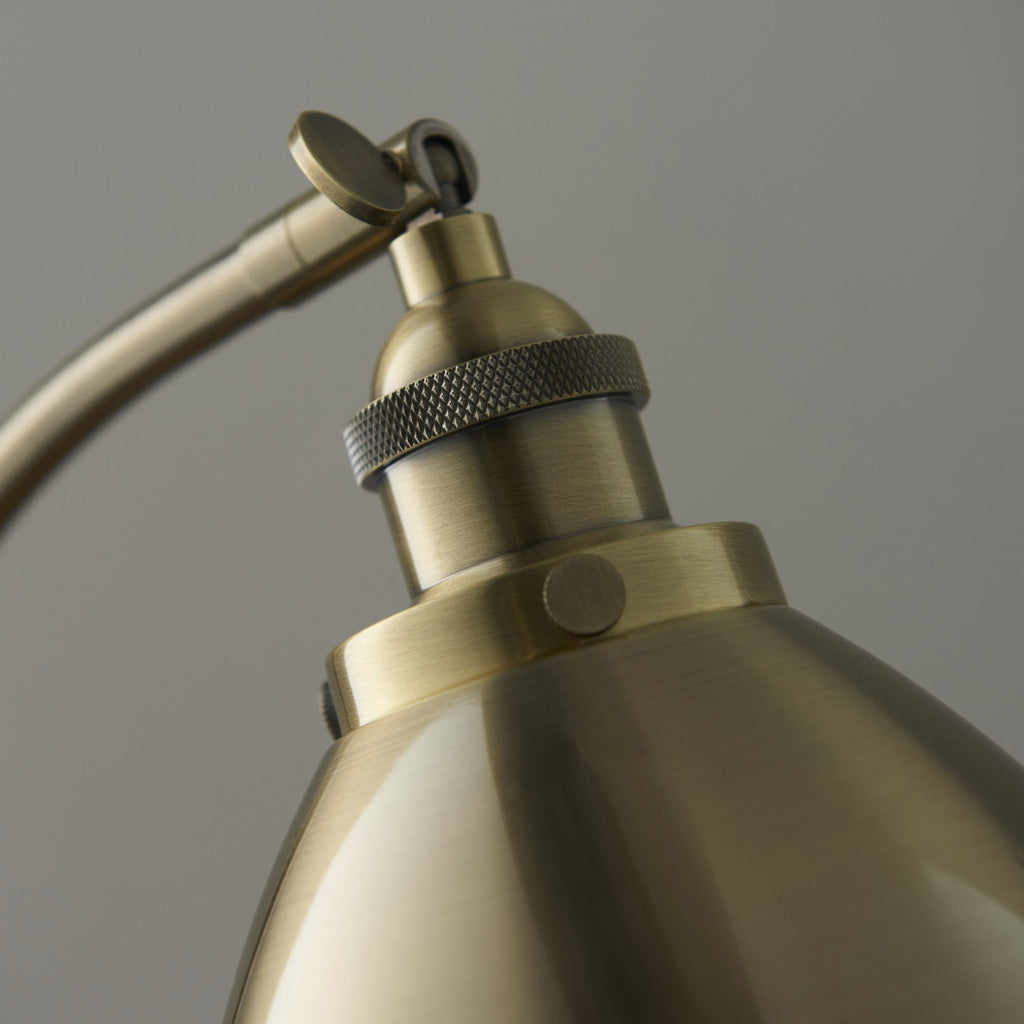 98747 Franklin 1 Light Table Lamp Antique Brass Plate