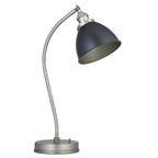98752 Franklin 1 Light Table Lamp Aged Pewter Plate & Matt Black Paint