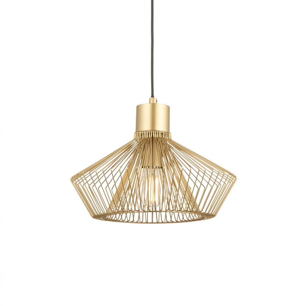 99498 Kimberley 1 Light Pendant Gold Paint Finish