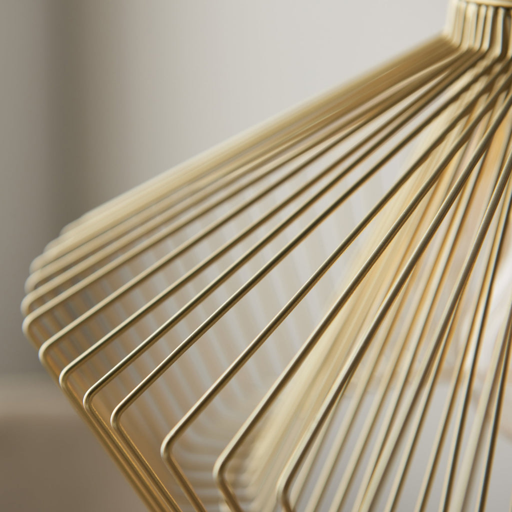 99498 Kimberley 1 Light Pendant Gold Paint Finish