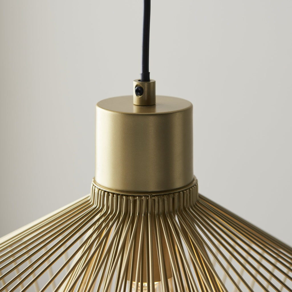 99498 Kimberley 1 Light Pendant Gold Paint Finish