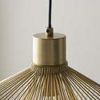 99498 Kimberley 1 Light Pendant Gold Paint Finish