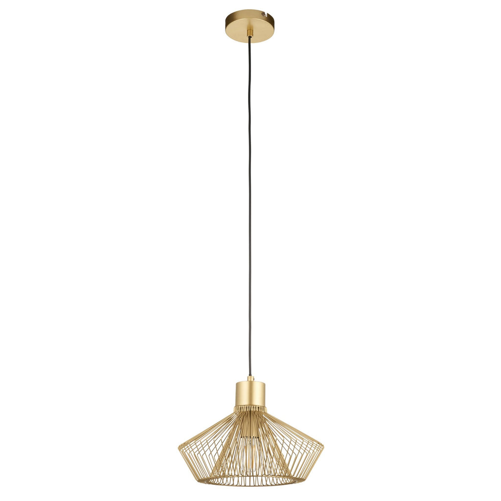 99498 Kimberley 1 Light Pendant Gold Paint Finish