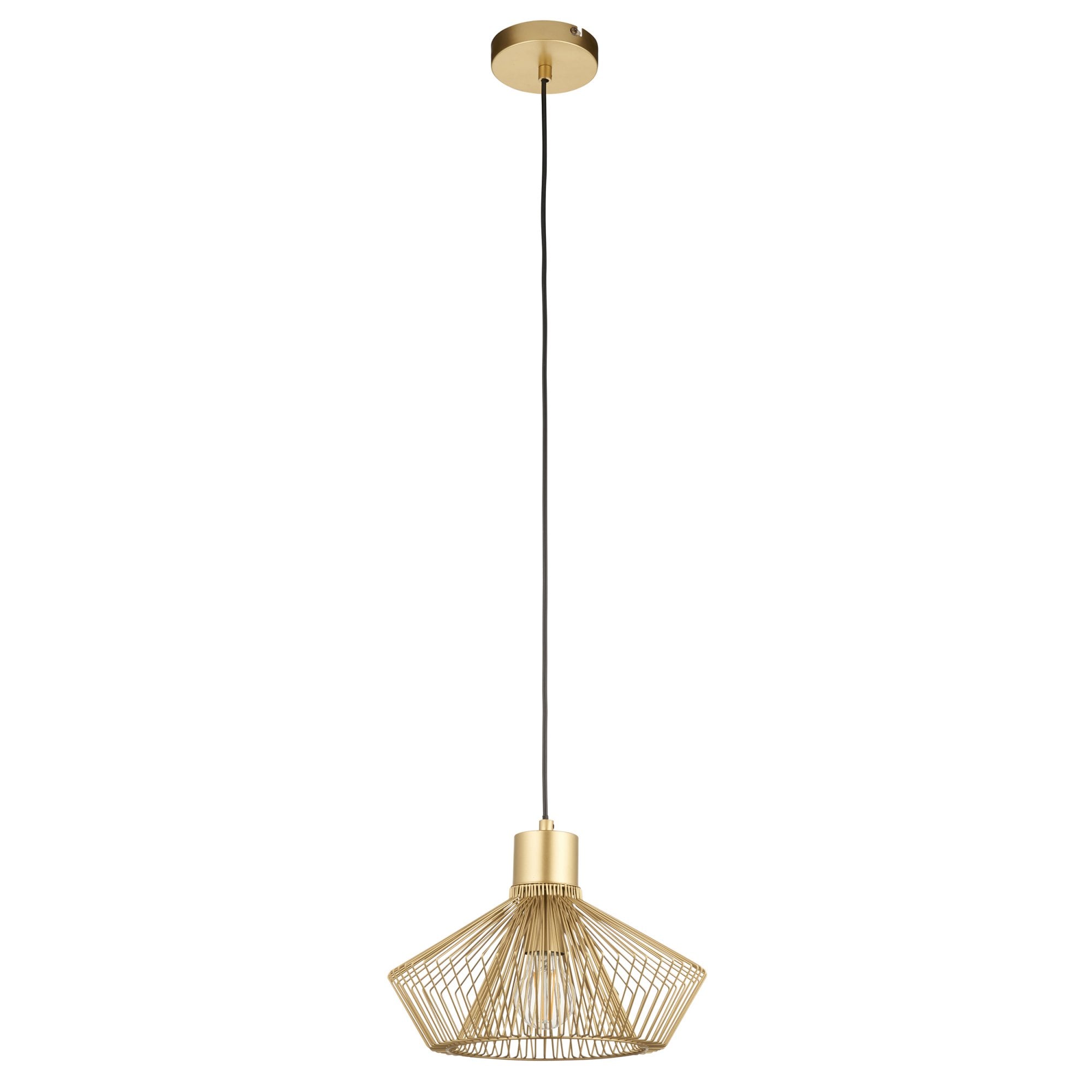 99498 Kimberley 1 Light Pendant Gold Paint Finish
