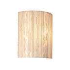 101690 Longshore 1 Light Wall Light Natural Seagrass & Matt Black