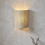 101690 Longshore 1 Light Wall Light Natural Seagrass & Matt Black