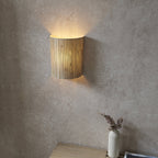 101690 Longshore 1 Light Wall Light Natural Seagrass & Matt Black
