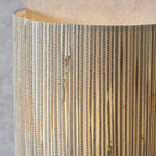 101690 Longshore 1 Light Wall Light Natural Seagrass & Matt Black