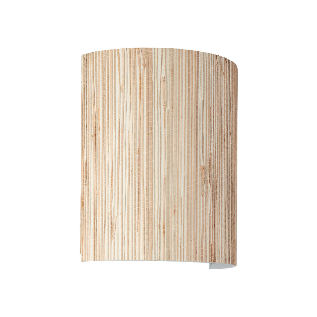 101690 Longshore 1 Light Wall Light Natural Seagrass & Matt Black