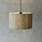 101691 Longshore 1 Light Pendant Natural Seagrass & Matt Black