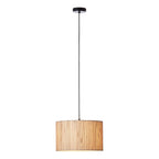 101691 Longshore 1 Light Pendant Natural Seagrass & Matt Black