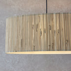 101692 Longshore 2 Light Pendant Natural Seagrass & Matt Black