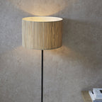 101694 Longshore 1 Light Floor Lamp Natural Seagrass & Matt Black