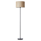 101694 Longshore 1 Light Floor Lamp Natural Seagrass & Matt Black