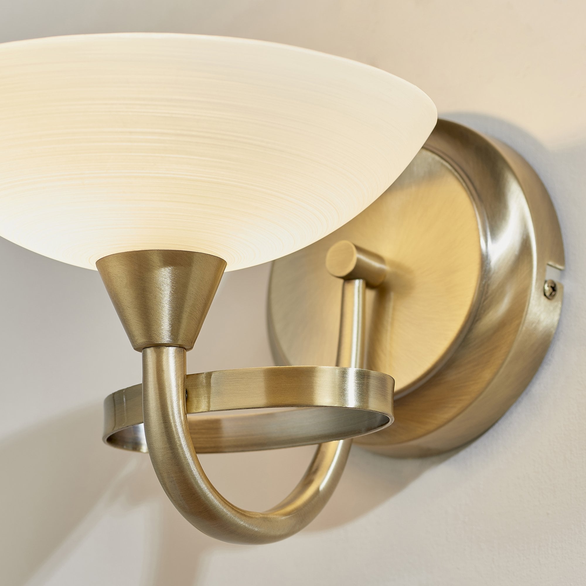 CAGNEY-1WBAB 1 Light Wall Bracket In Antique Brass
