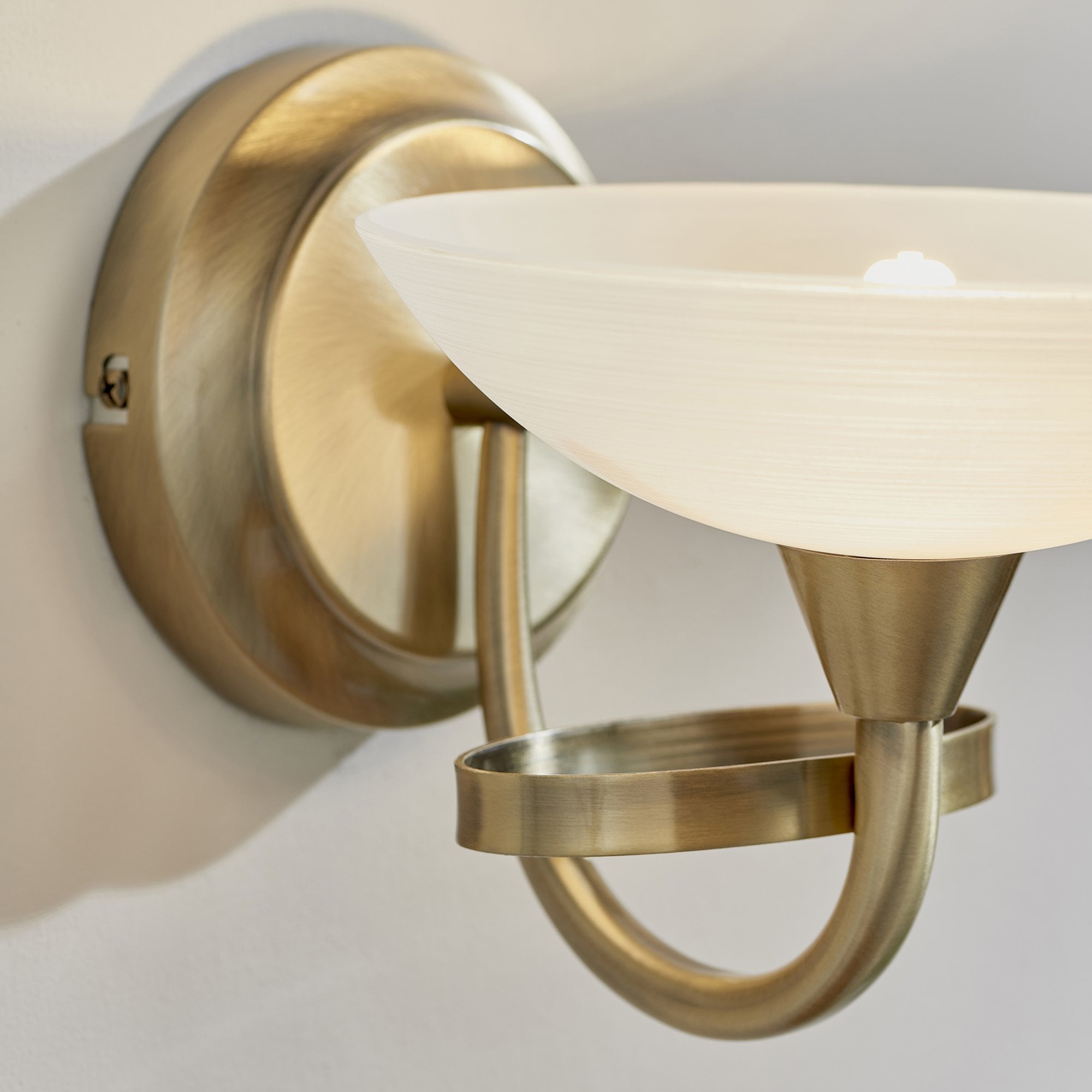 CAGNEY-1WBAB 1 Light Wall Bracket In Antique Brass
