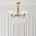 CAGNEY-3AB 3 Light Ceiling Fitting Antique Brass