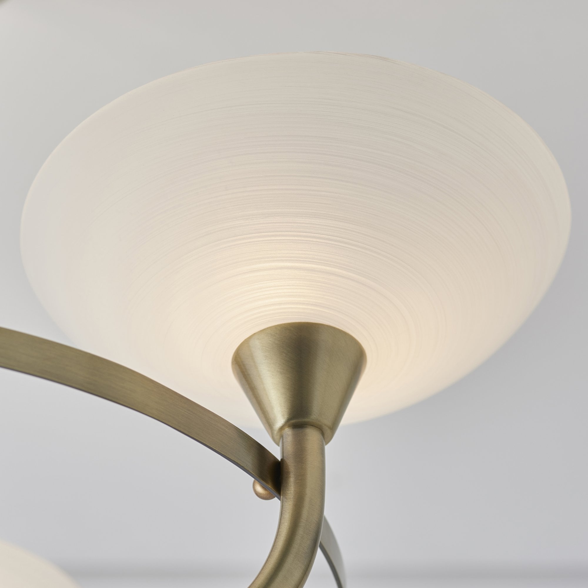 CAGNEY-3AB 3 Light Ceiling Fitting Antique Brass