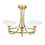 CAGNEY-3AB 3 Light Ceiling Fitting Antique Brass