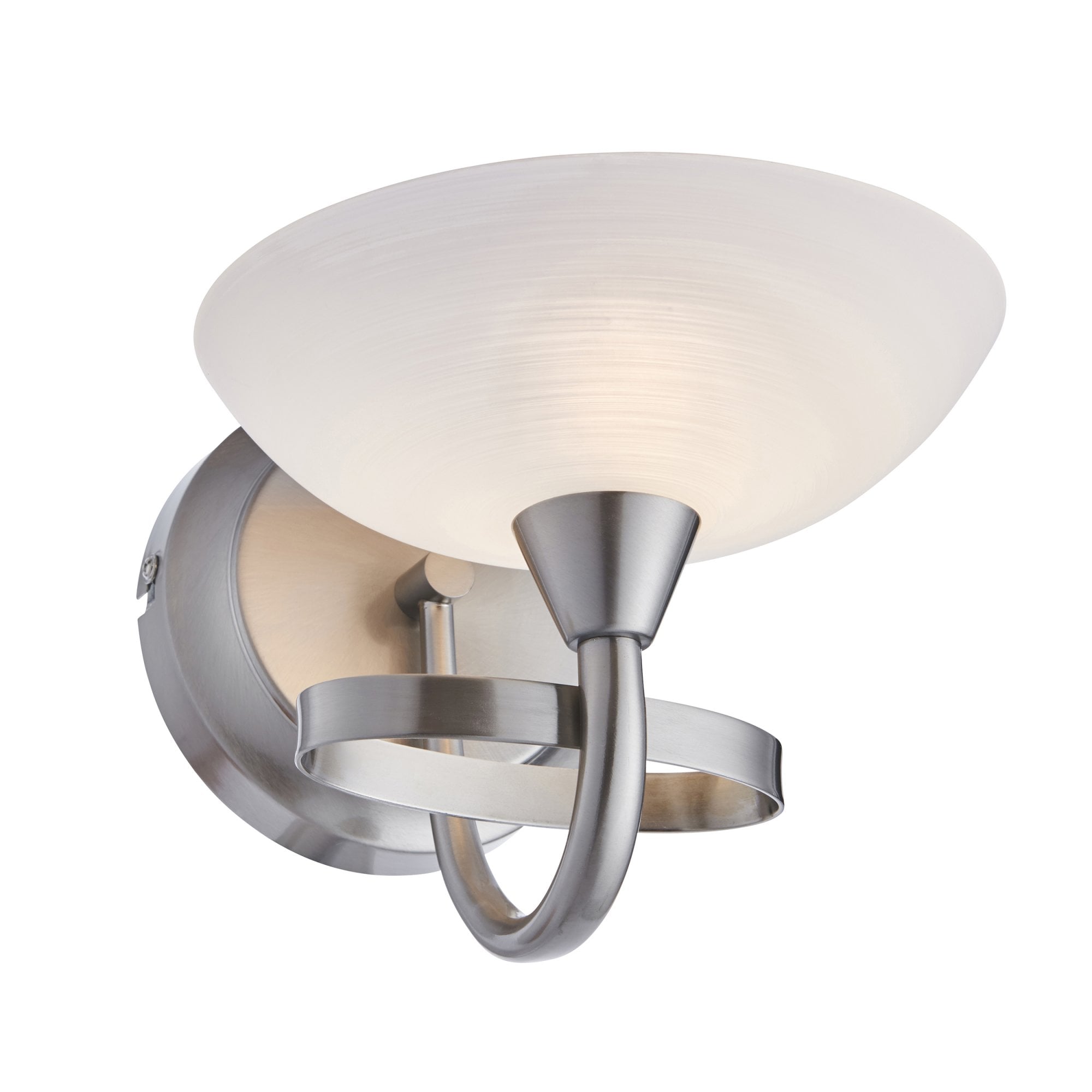 CAGNEY-1WBSC 1 Light Wall Bracket In Satin Chrome