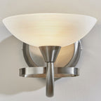 CAGNEY-1WBSC 1 Light Wall Bracket In Satin Chrome