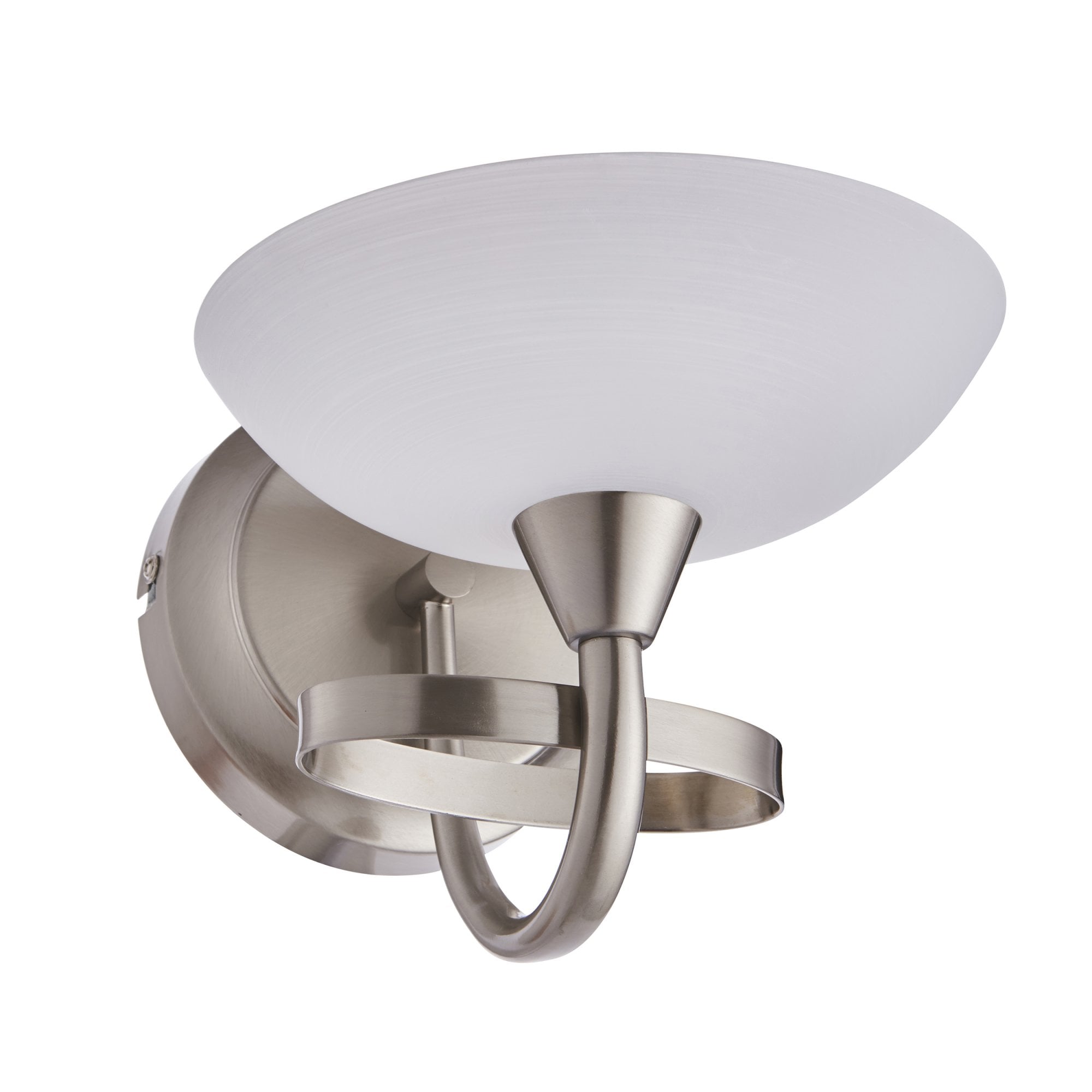CAGNEY-1WBSC 1 Light Wall Bracket In Satin Chrome