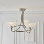 CAGNEY-3SC 3 Light Ceiling Fitting Satin Chrome