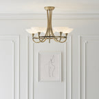 CAGNEY-5AB 5 Light Ceiling Fitting Antique Brass