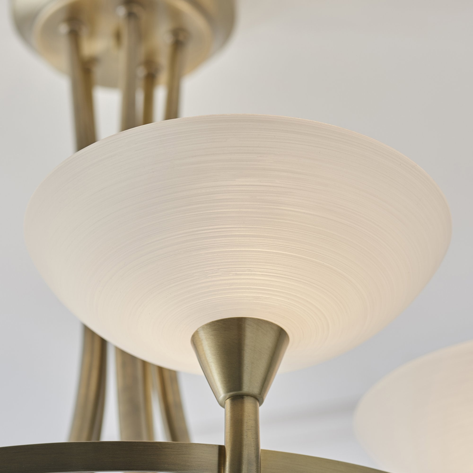 CAGNEY-5AB 5 Light Ceiling Fitting Antique Brass