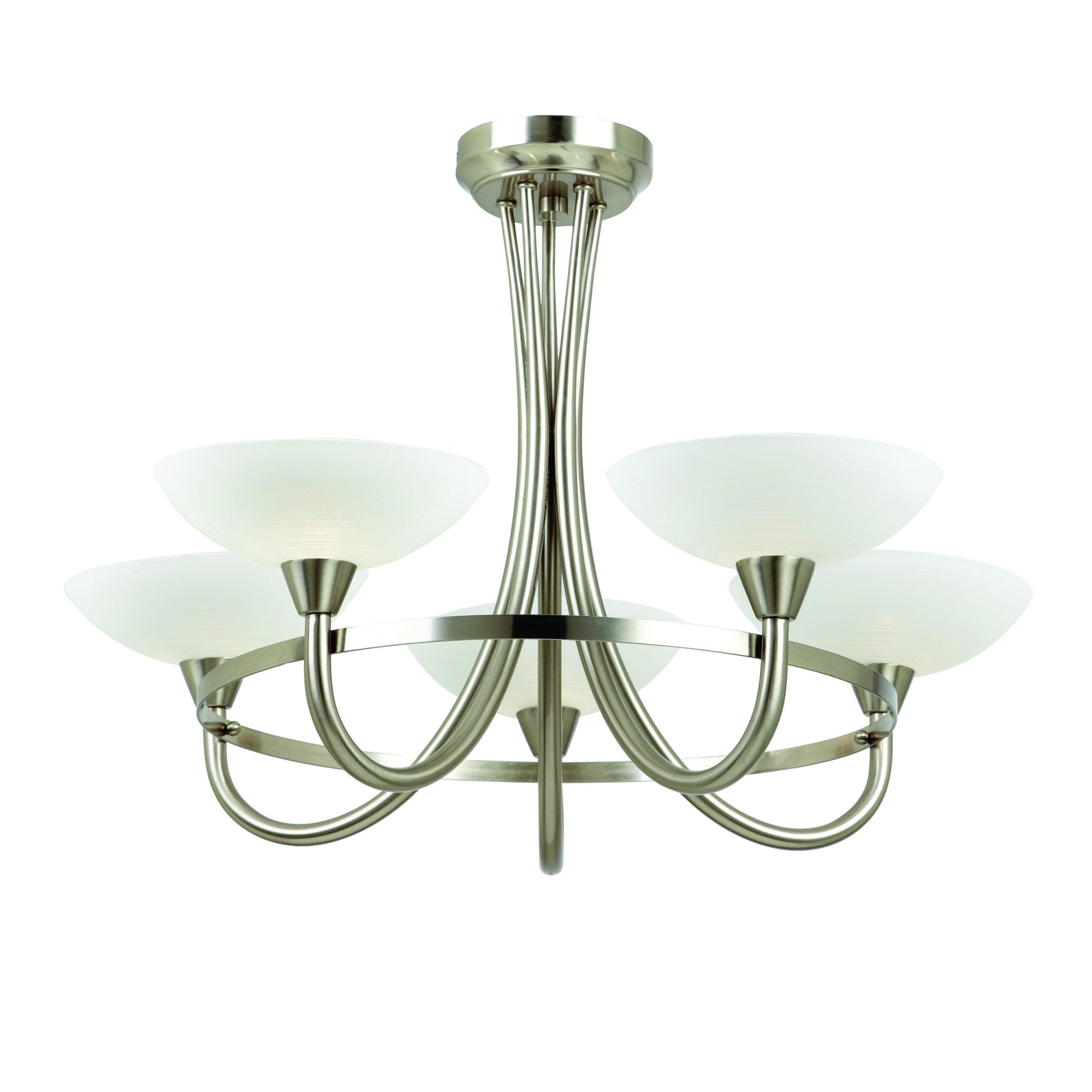 CAGNEY-5SC 5 Light Ceiling Fitting Satin Chrome