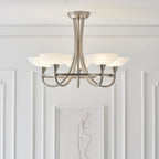 CAGNEY-5SC 5 Light Ceiling Fitting Satin Chrome