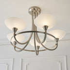 CAGNEY-5SC 5 Light Ceiling Fitting Satin Chrome