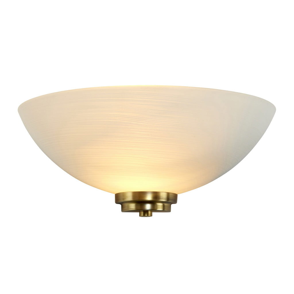 WELLES-1WBAB 1 Light Wall Light In Antique Brass