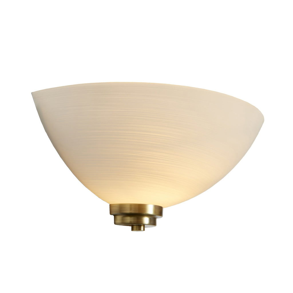 WELLES-1WBAB 1 Light Wall Light In Antique Brass